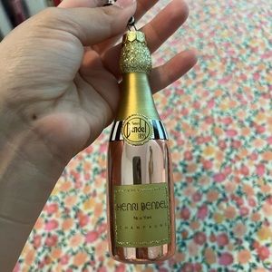 Henri Bendel Rose Champagne Ornament